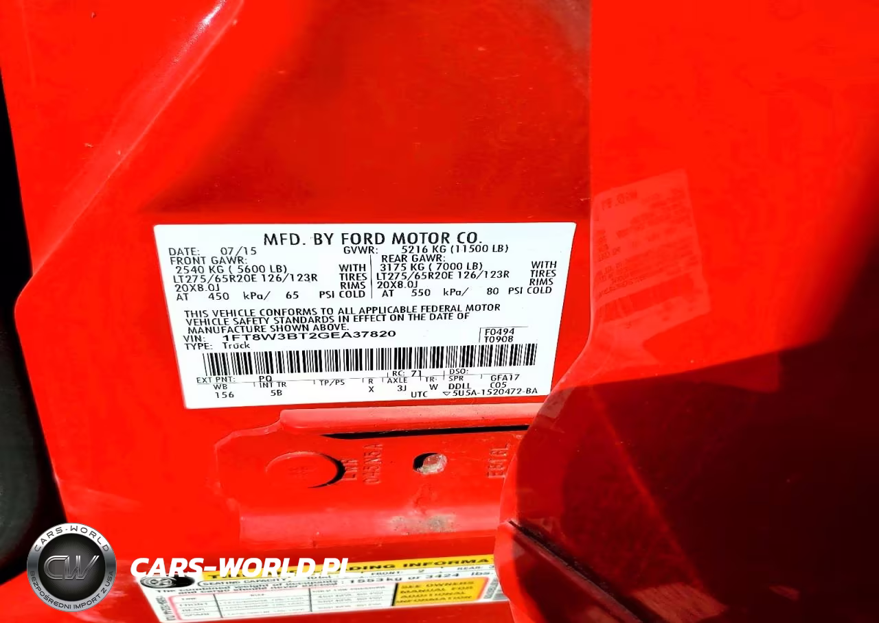 2016 Ford F350 Super Duty VIN:1FT8W3BT2GEA37820 - 13