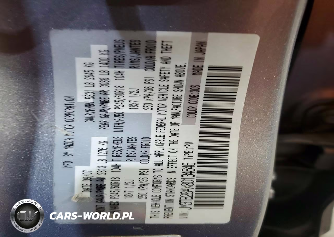2008 Mazda Cx-9 VIN:JM3TB28AX80134646 - 14