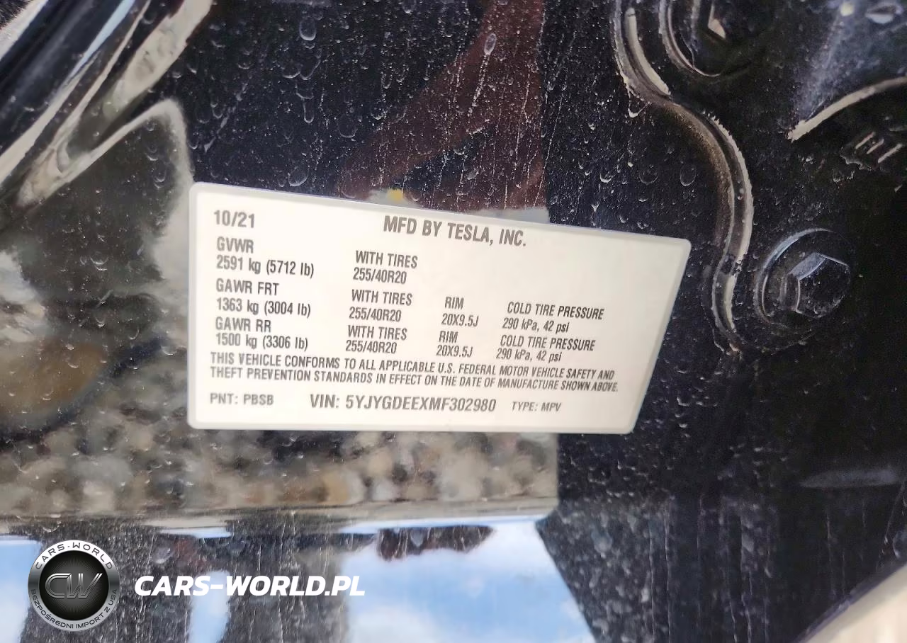 2021 Tesla Model Y VIN:5YJYGDEEXMF302980 - 12
