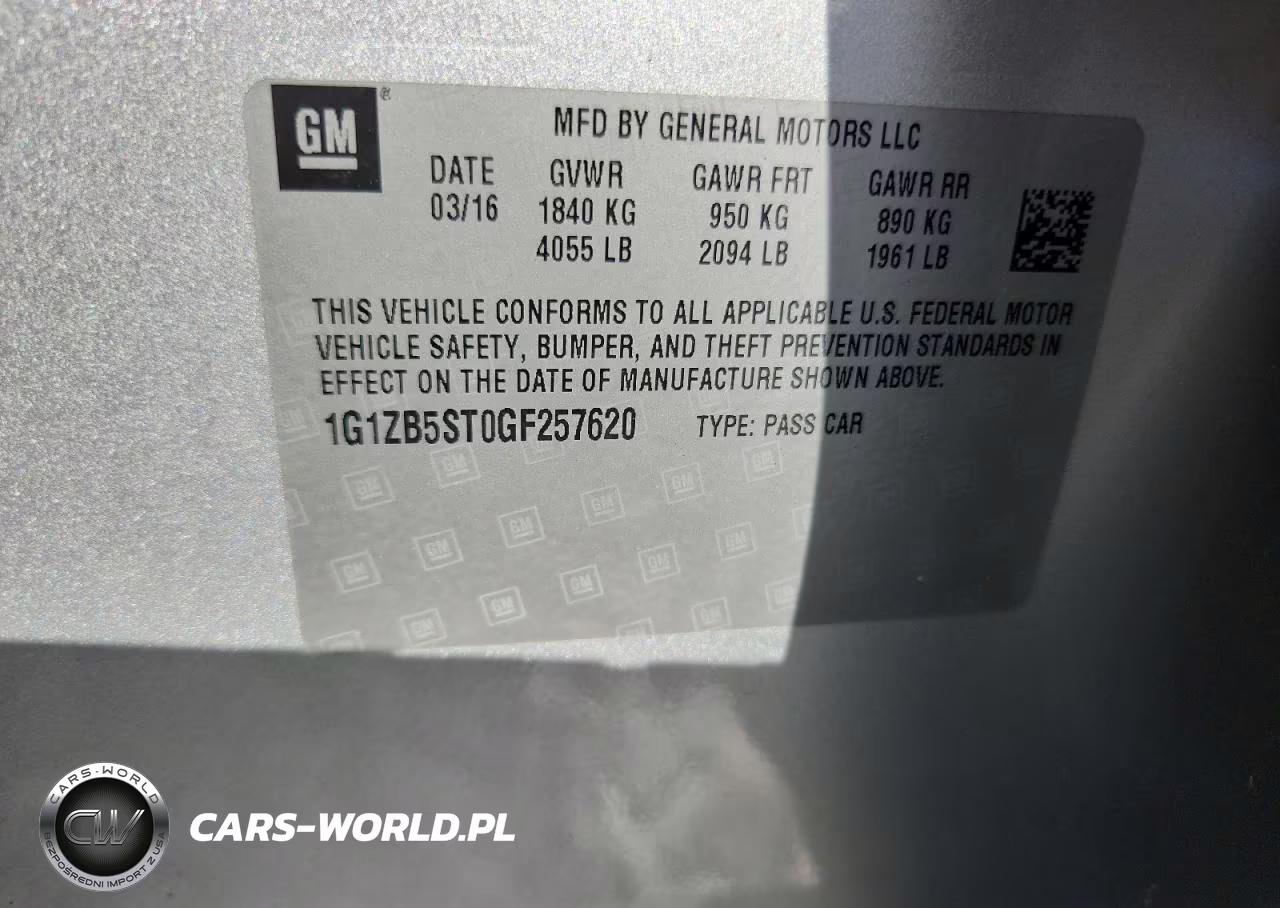 2016 Chevrolet Malibu Ls VIN:1G1ZB5ST0GF257620 - 12