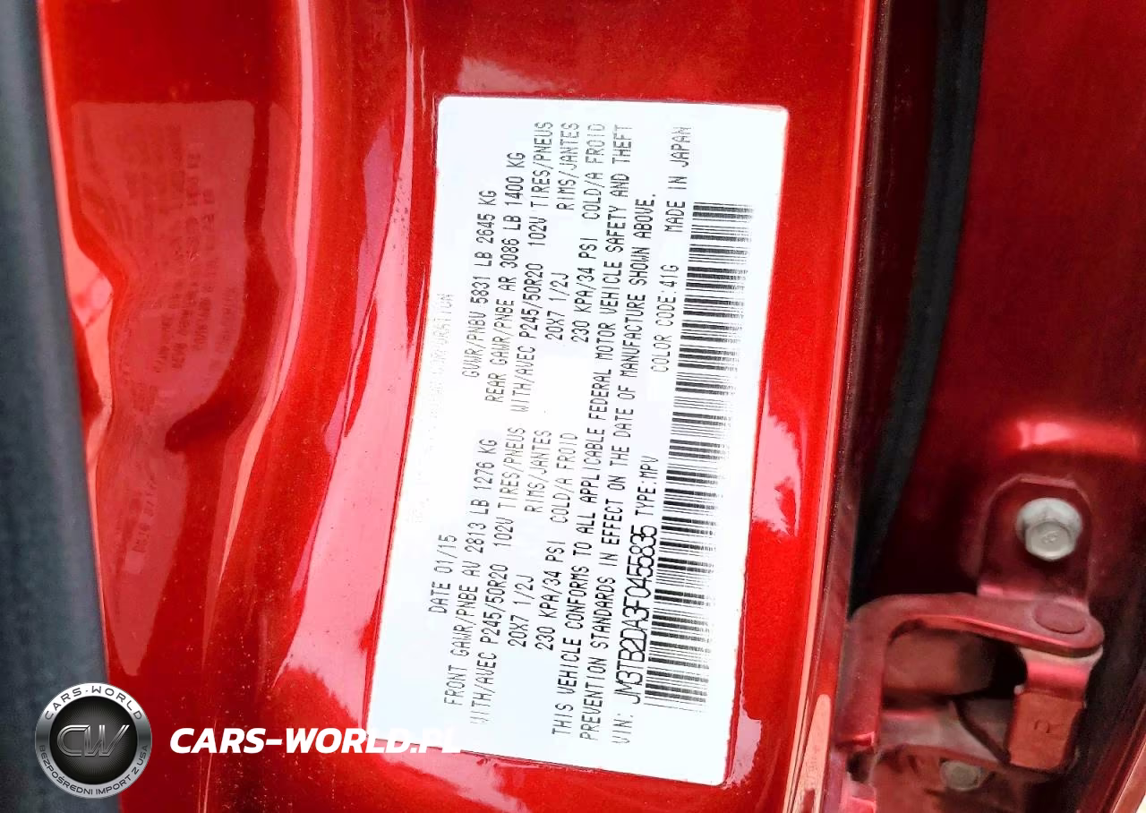 2015 Mazda Cx-9 Grand Touring VIN:JM3TB2DA3F0455835 - 13