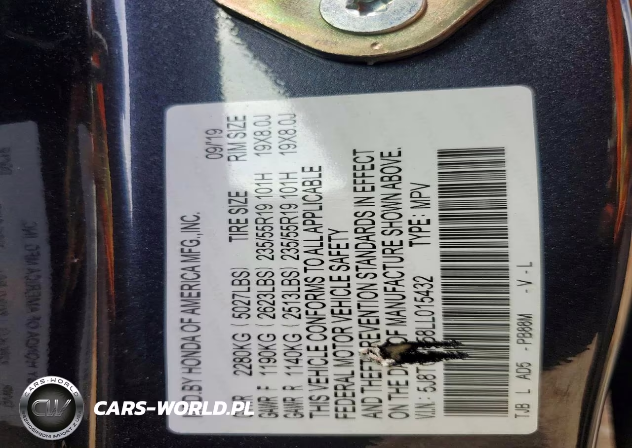 2020 Acura Rdx Technology VIN:5J8TC2H58LL015432 - 14