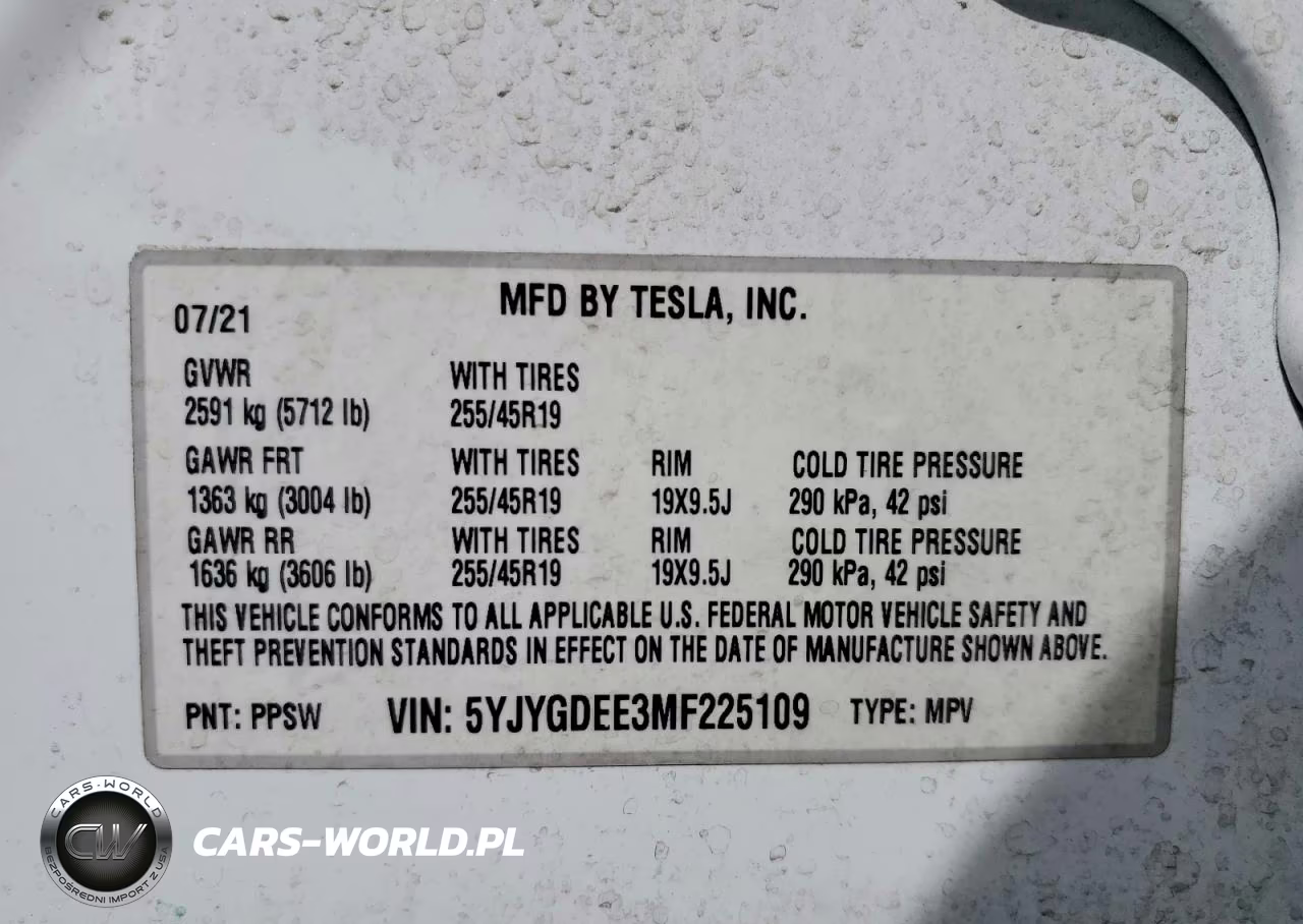 2021 Tesla Model Y VIN:5YJYGDEE3MF225109 - 12