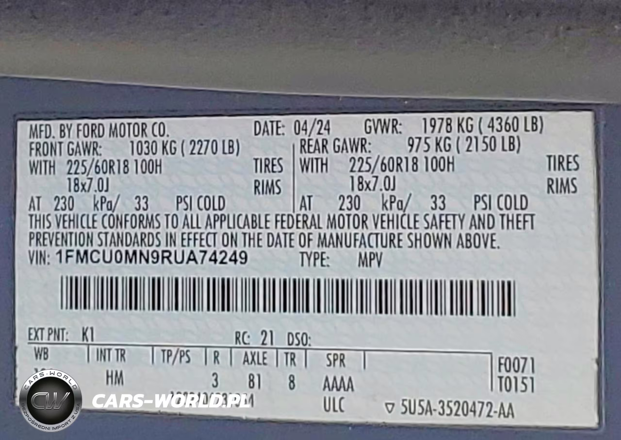 2024 Ford Escape St Line VIN:1FMCU0MN9RUA74249 - 13