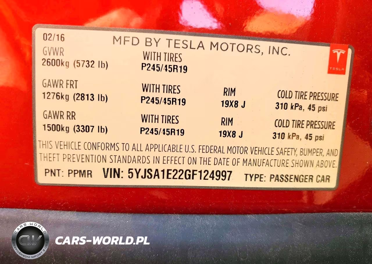 2016 Tesla Model S VIN:5YJSA1E22GF124997 - 12