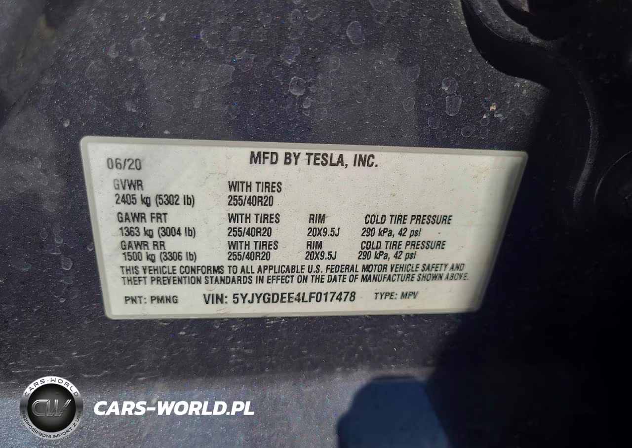 2020 Tesla Model Y VIN:5YJYGDEE4LF017478 - 13