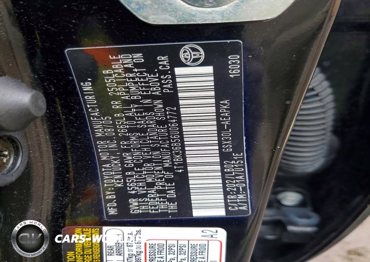 2006 Toyota Avalon VIN:4T1BK36B56U064772 - 12