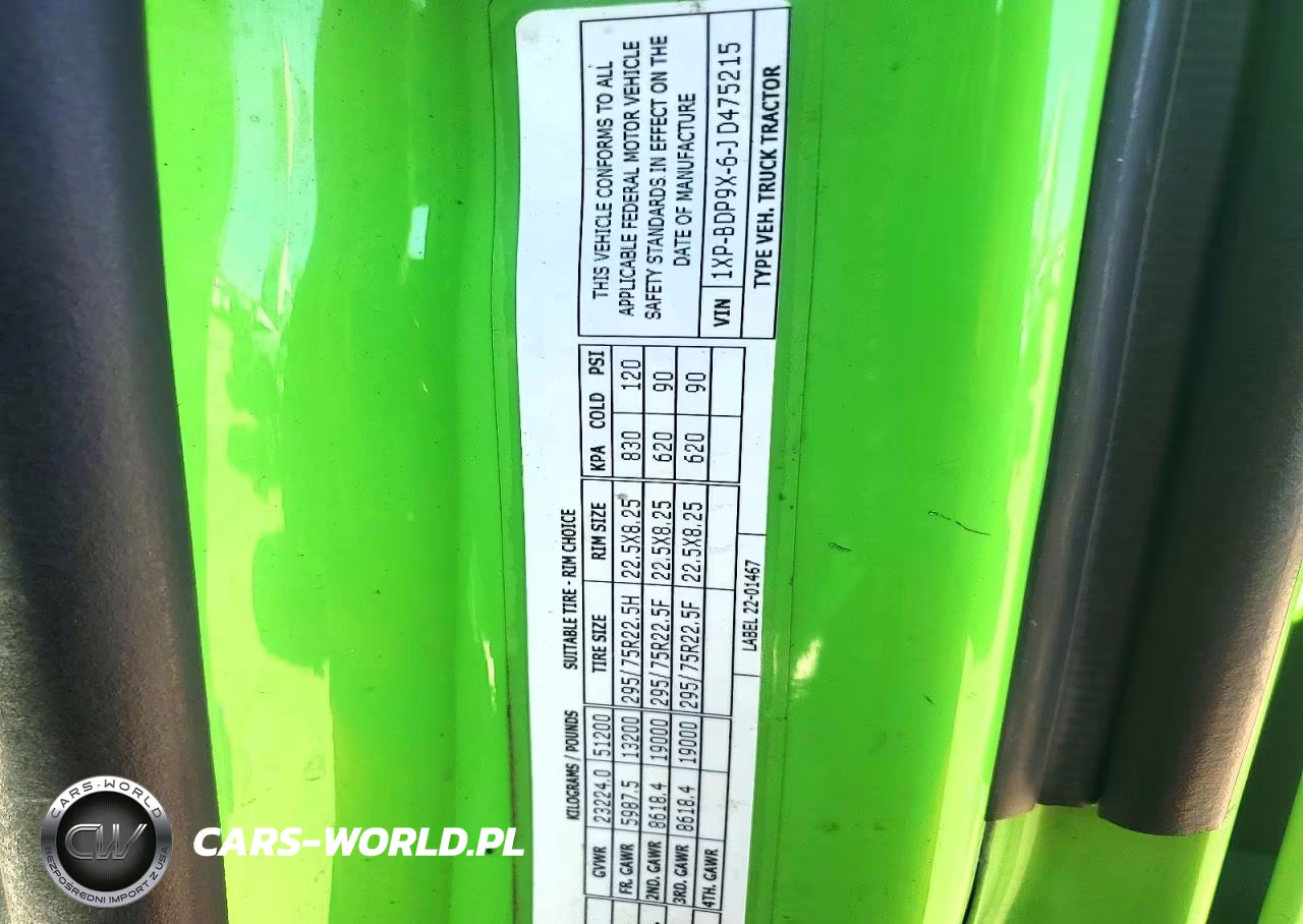 2018 Peterbilt 579 Semi Truck VIN:1XPBDP9X6JD475215 - 10