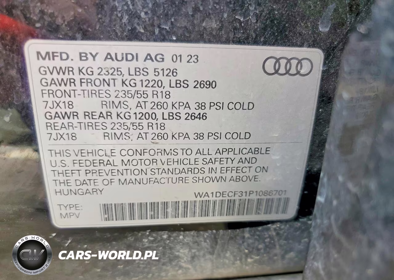 2023 Audi Q3 Premium S Line 45 VIN:WA1DECF31P1086701 - 13