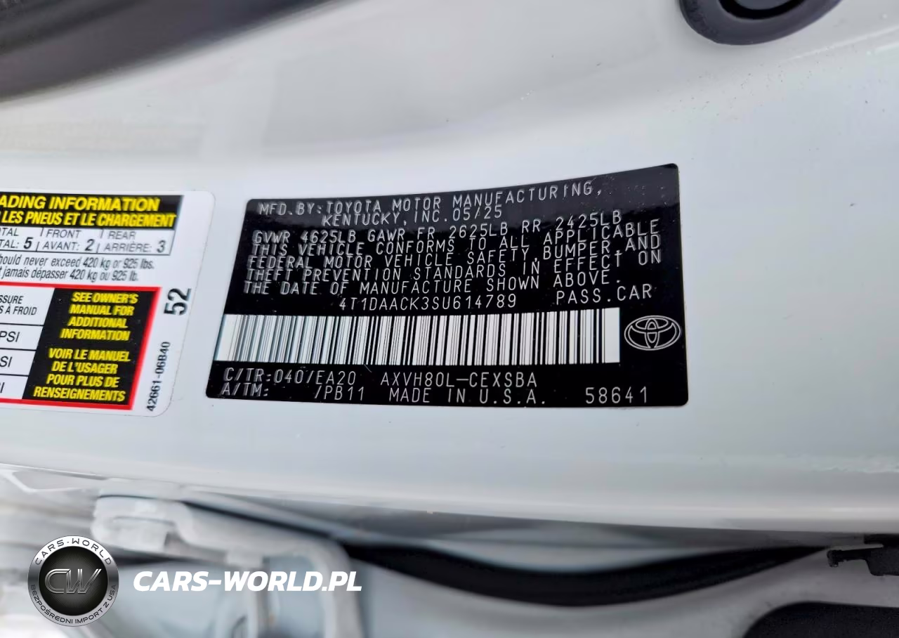 2025 Toyota Camry Se VIN:4T1DAACK3SU614789 - 12