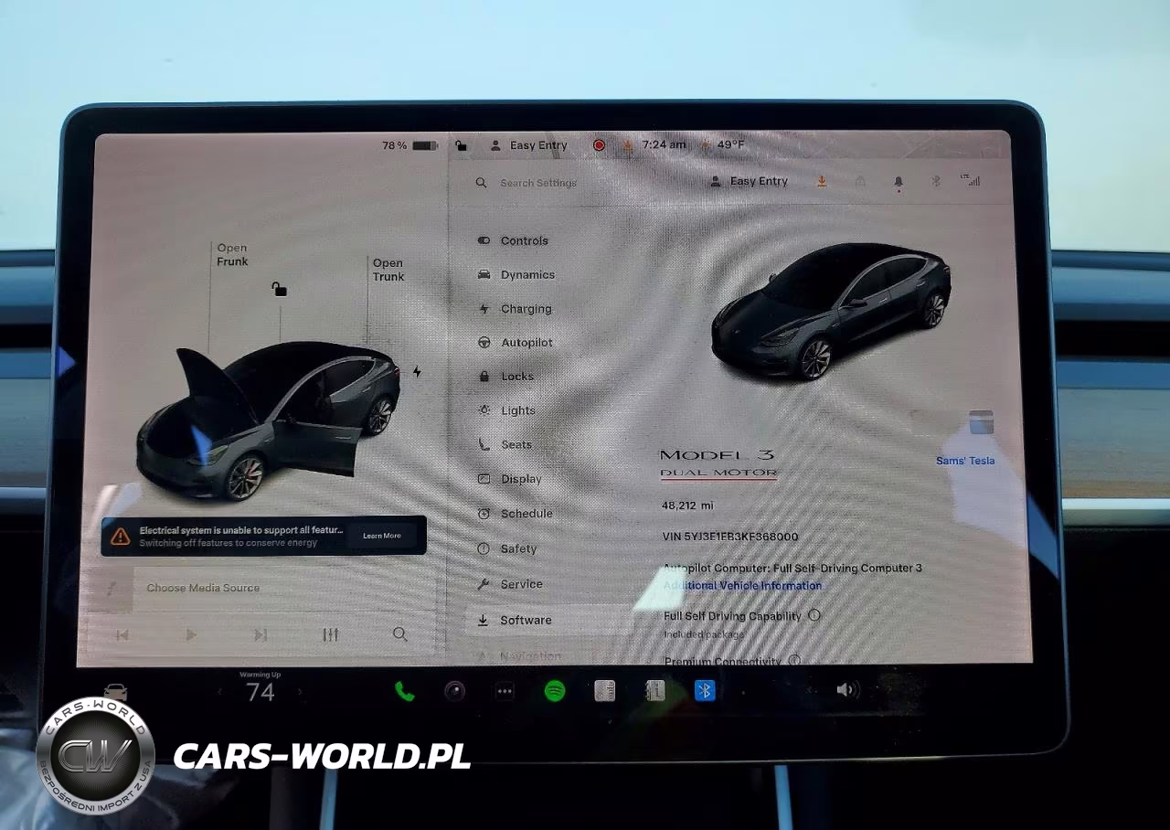 2019 Tesla Model 3 VIN:5YJ3E1EB3KF368000 - 9