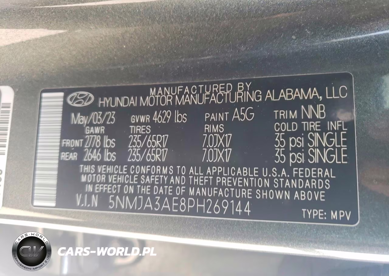 2023 Hyundai Tucson Se VIN:5NMJA3AE8PH269144 - 13