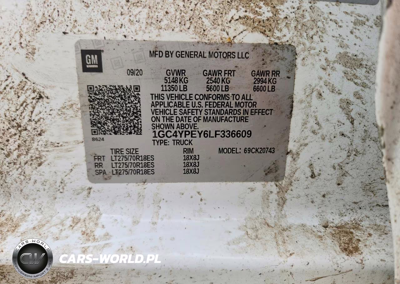 2020 Chevrolet Silverado K2500 Heavy Duty Ltz VIN:1GC4YPEY6LF336609 - 13