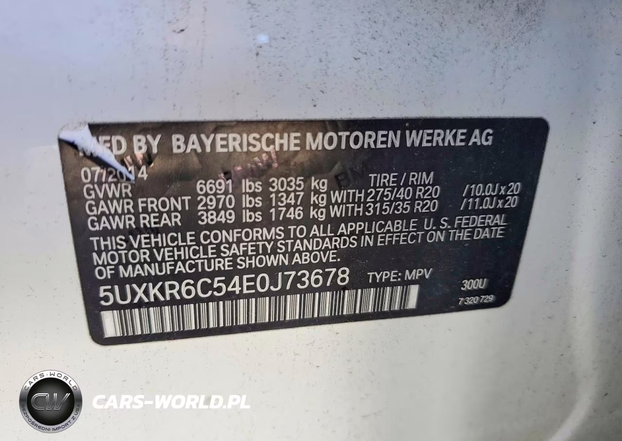 2014 BMW X5 xDrive50I VIN:5UXKR6C54E0J73678 - 12