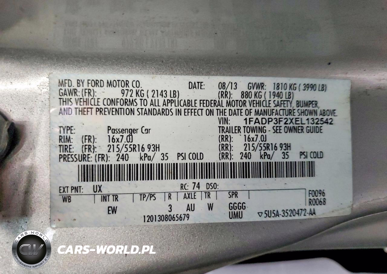 2014 Ford Focus Se VIN:1FADP3F2XEL132542 - 13