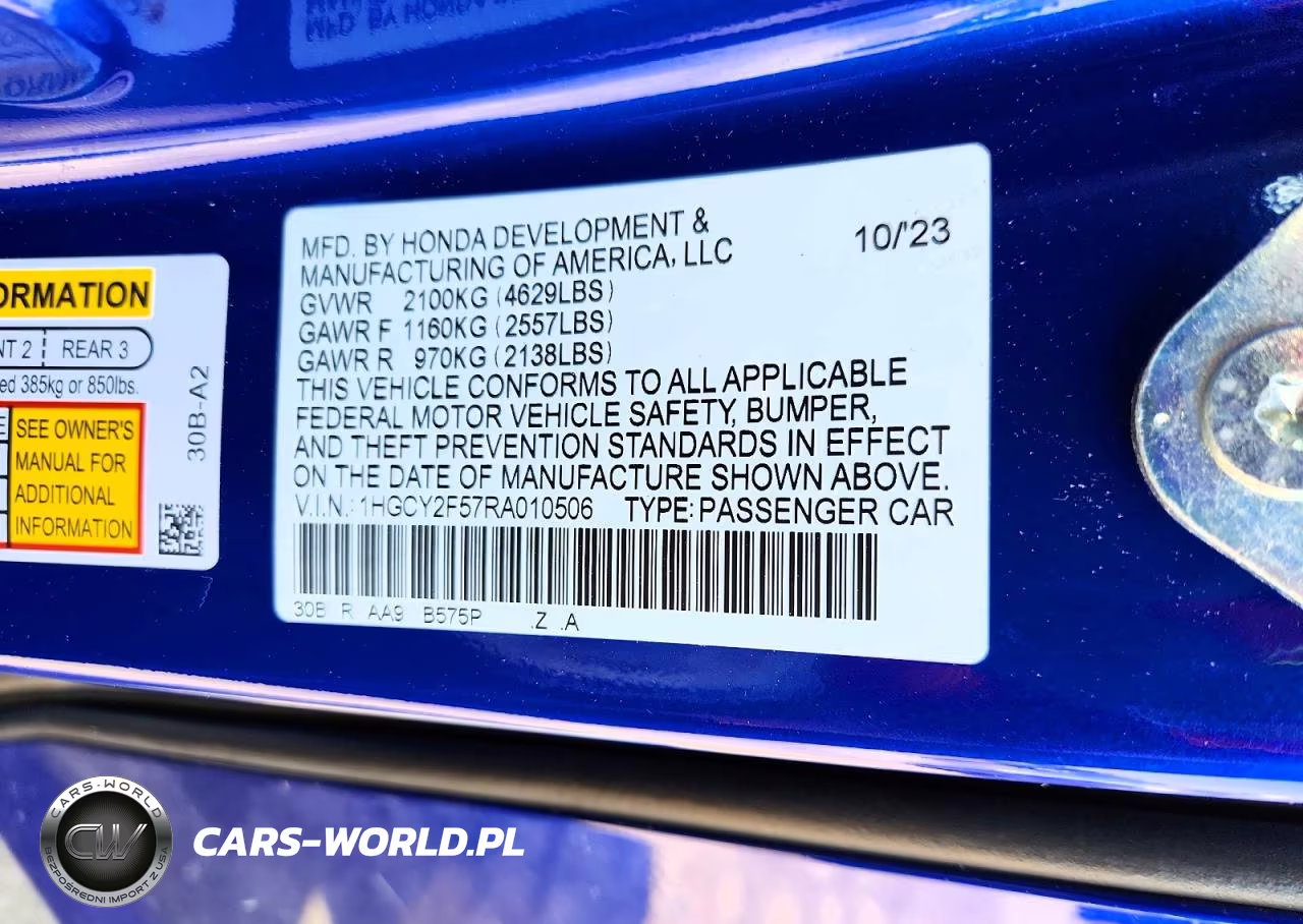 2024 Honda Accord Hybrid Sport VIN:1HGCY2F57RA010506 - 12