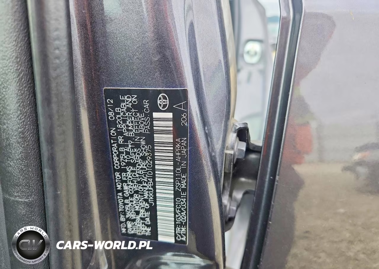 2013 Scion Xd Base VIN:JTKKUPB41D1029375 - 12