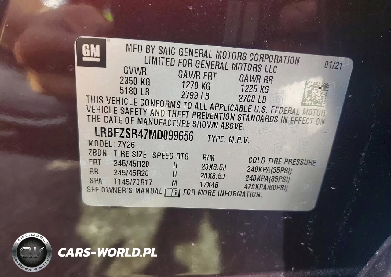 2021 Buick Envision Avenir VIN:LRBFZSR47MD099656 - 13