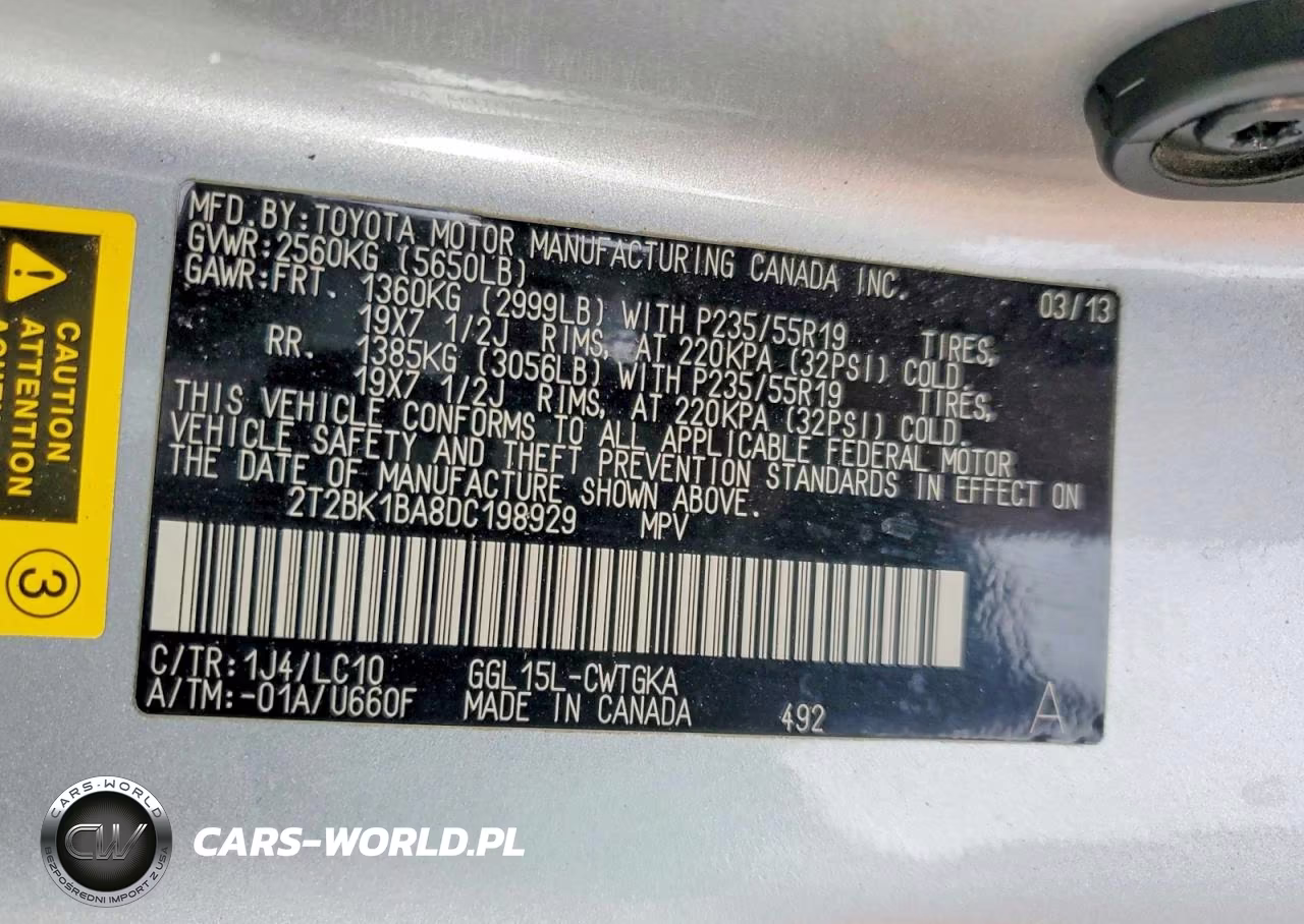 2013 Lexus Rx 350 Base VIN:2T2BK1BA8DC198929 - 13