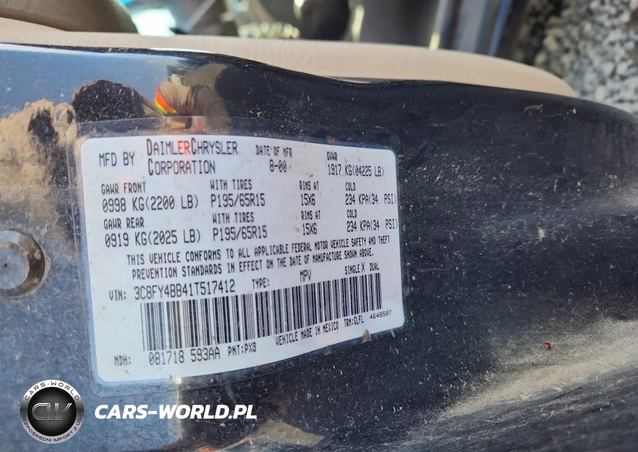 2001 Chrysler Pt Cruiser VIN:3C8FY4BB41T517412 - 13