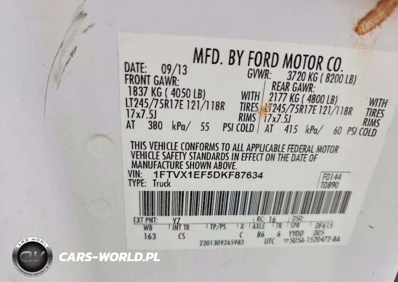 2013 Ford F150 Super Cab VIN:1FTVX1EF5DKF87634 - 12