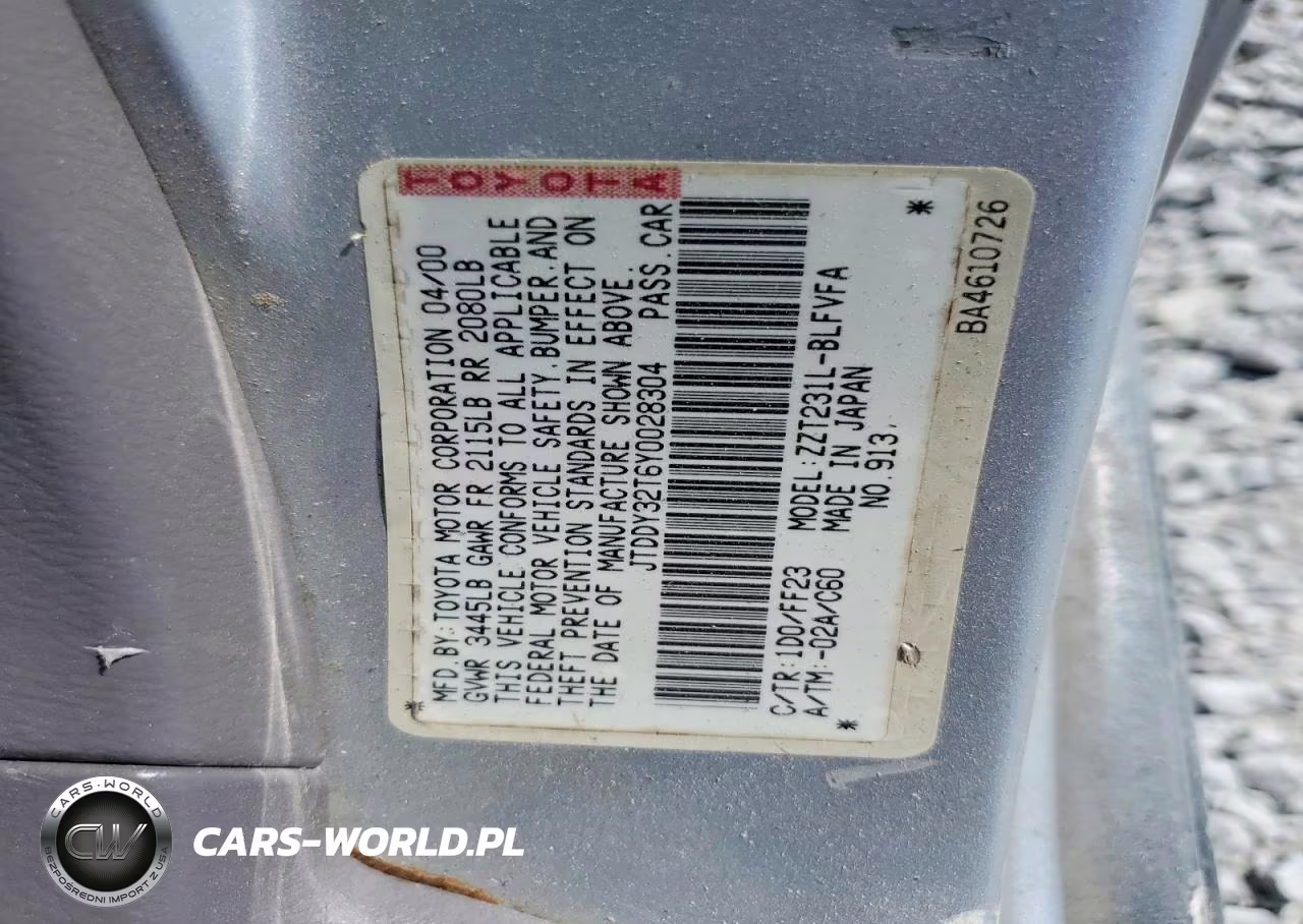 2000 Toyota Celica Gt-S VIN:JTDDY32T6Y0028304 - 12