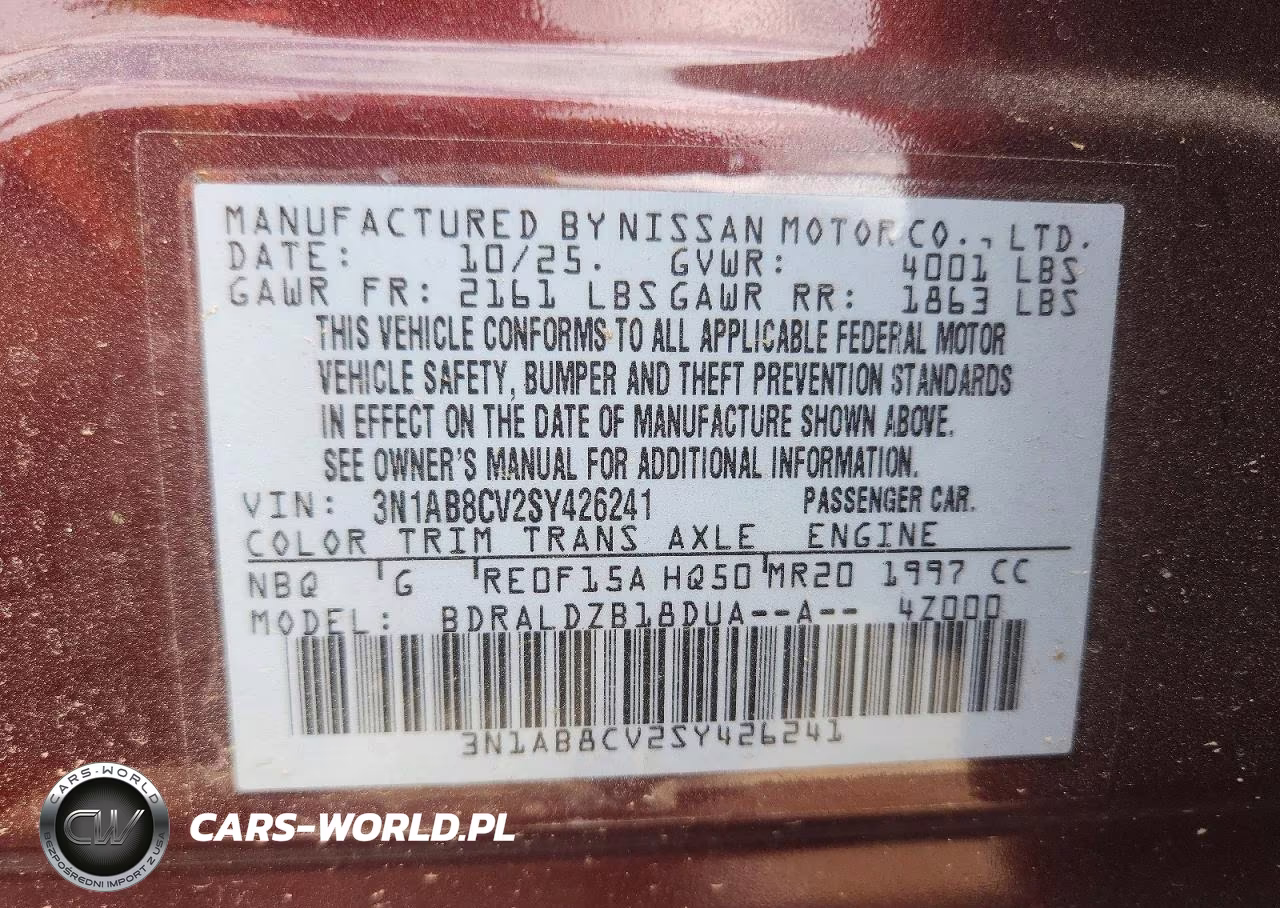 2025 Nissan Sentra Sv VIN:3N1AB8CV2SY426241 - 12