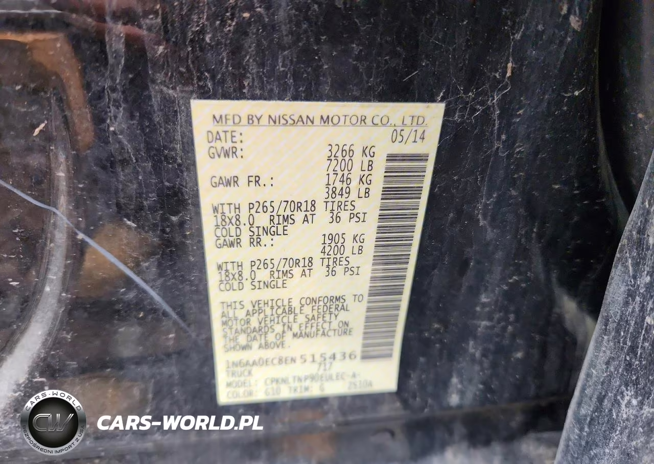 2014 Nissan Titan S VIN:1N6AA0EC8EN515436 - 12