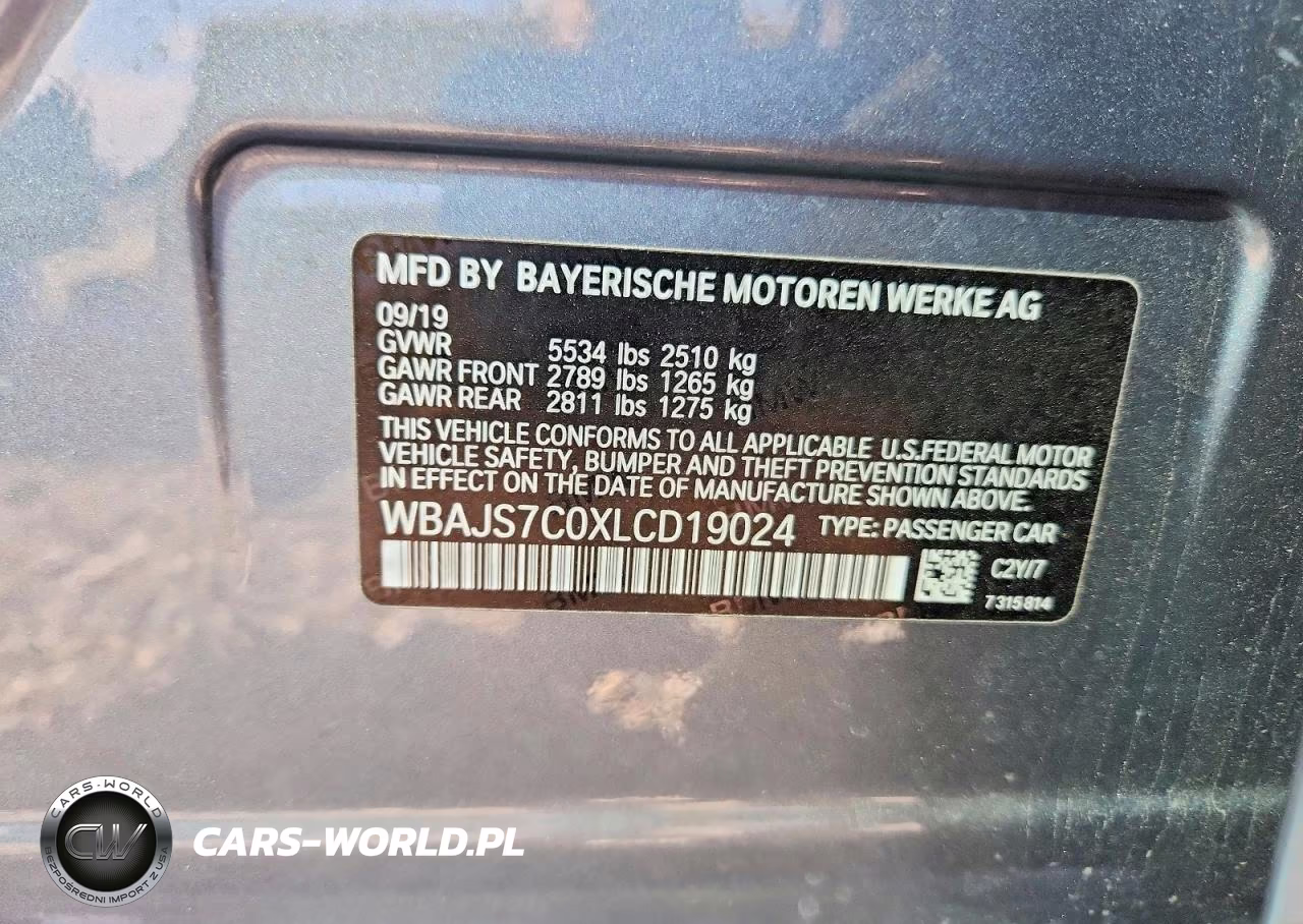 2020 BMW M550Xi VIN:WBAJS7C0XLCD19024 - 13