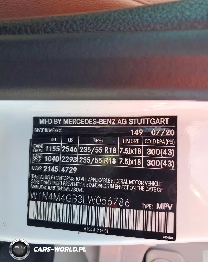 2020 Mercedes-Benz Glb 250 VIN:W1N4M4GB3LW056786 - 13