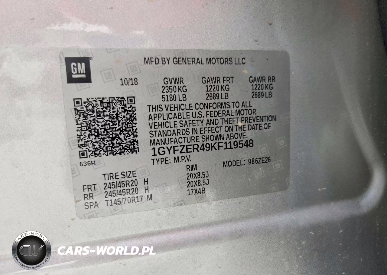 2019 Cadillac Xt4 Sport VIN:1GYFZER49KF119548 - 14
