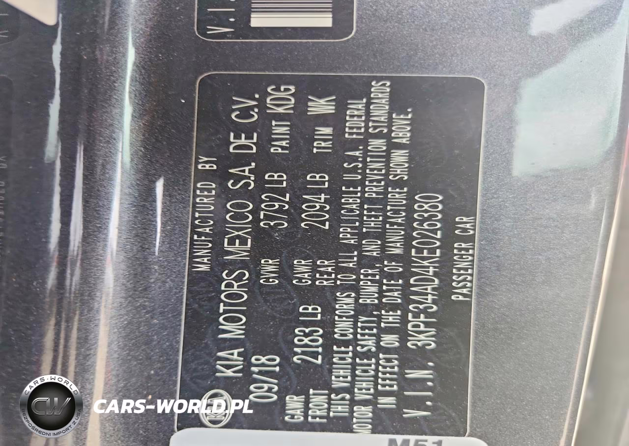 2019 Kia Forte S VIN:3KPF34AD4KE026380 - 12