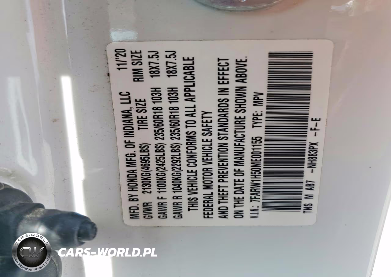 2021 Honda Cr-V Ex VIN:7FARW1H50ME001155 - 14