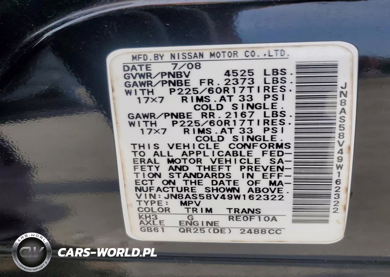 2009 Nissan Rogue S VIN:JN8AS58V49W162322 - 13
