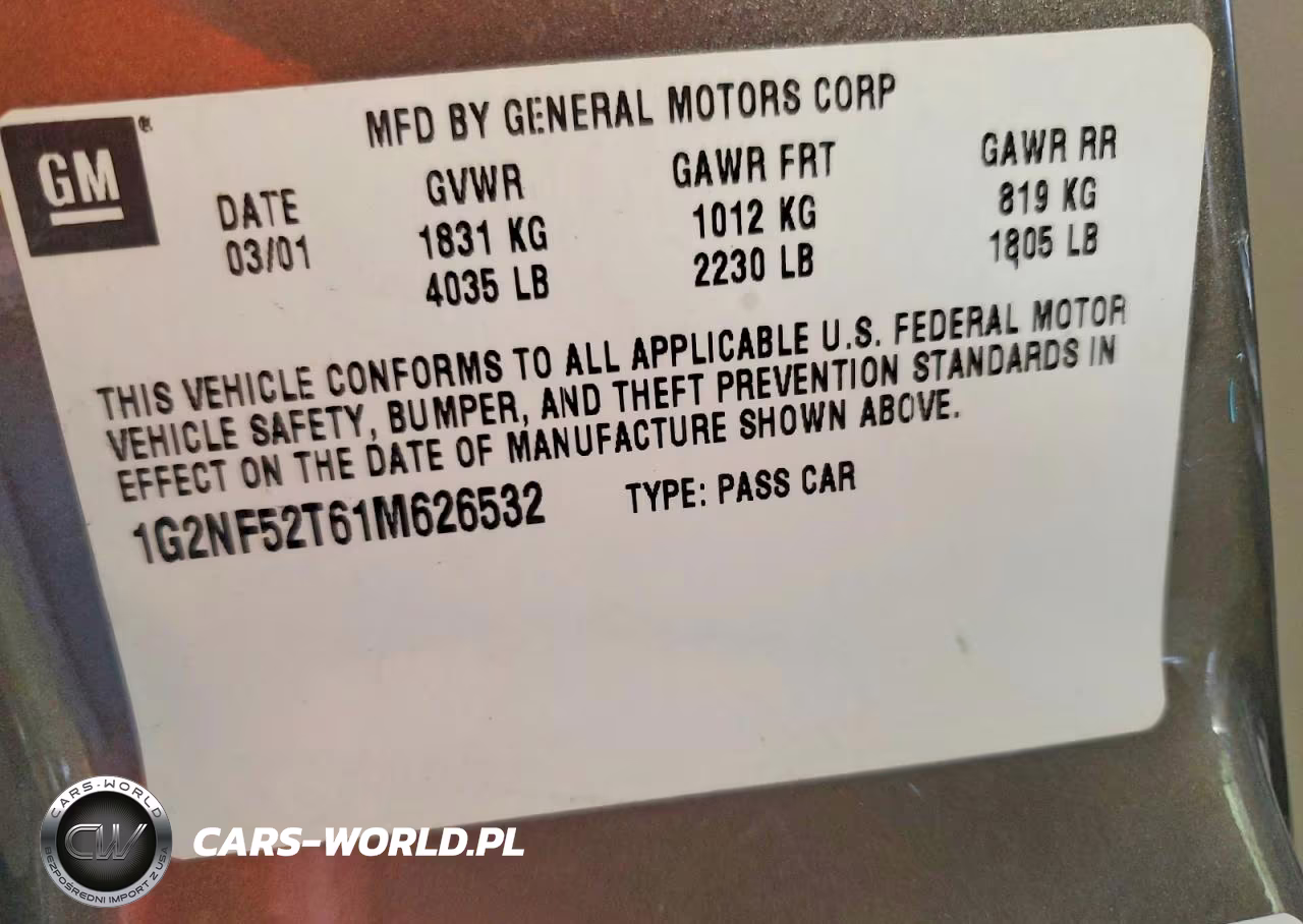 2001 Pontiac Grand Am Se1 VIN:1G2NF52T61M626532 - 13