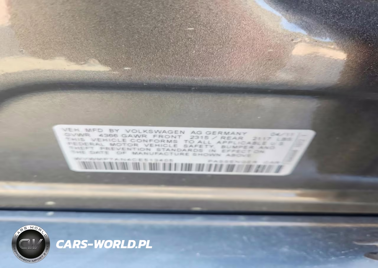 2012 Volkswagen Cc Sport VIN:WVWMP7AN4CE513405 - 12