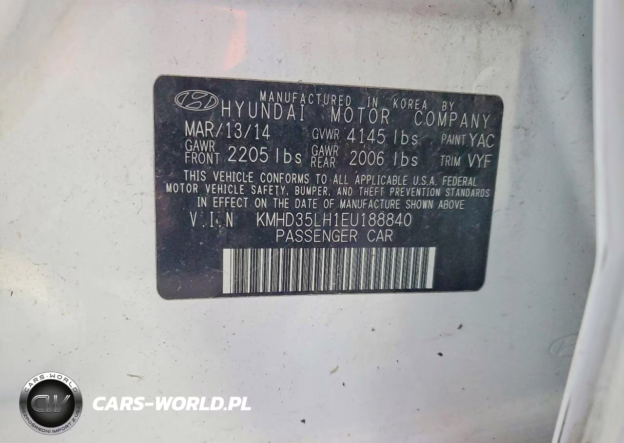 2014 Hyundai Elantra Gt Base VIN:KMHD35LH1EU188840 - 12