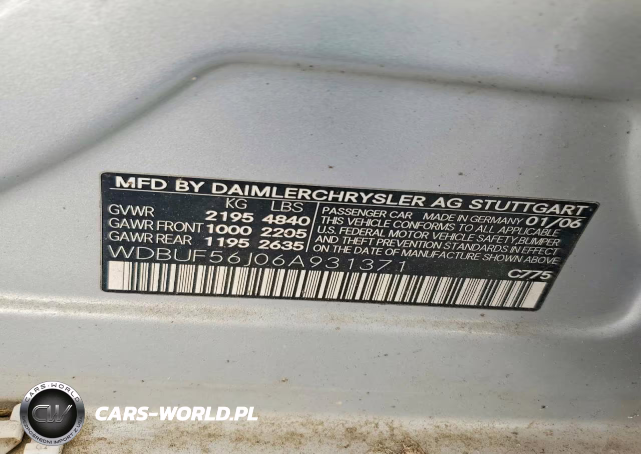 2006 Mercedes-Benz E-Class VIN:WDBUF56J06A931371 - 12
