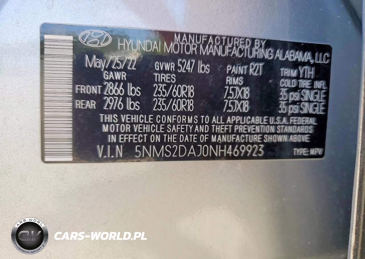 2022 Hyundai Santa Fe Sel VIN:5NMS2DAJ0NH469923 - 14