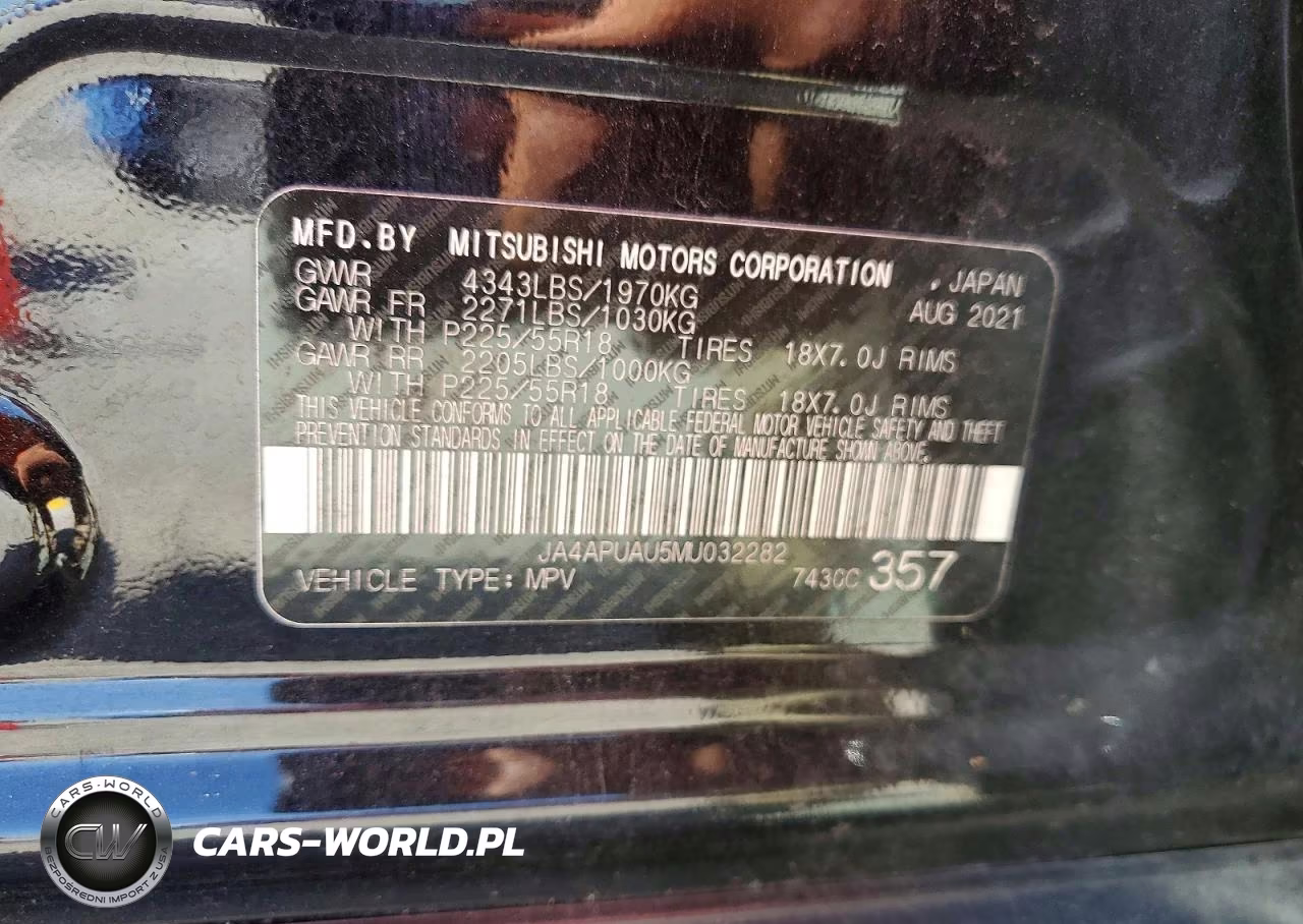 2021 Mitsubishi Outlander Sport Es VIN:JA4APUAU5MU032282 - 13