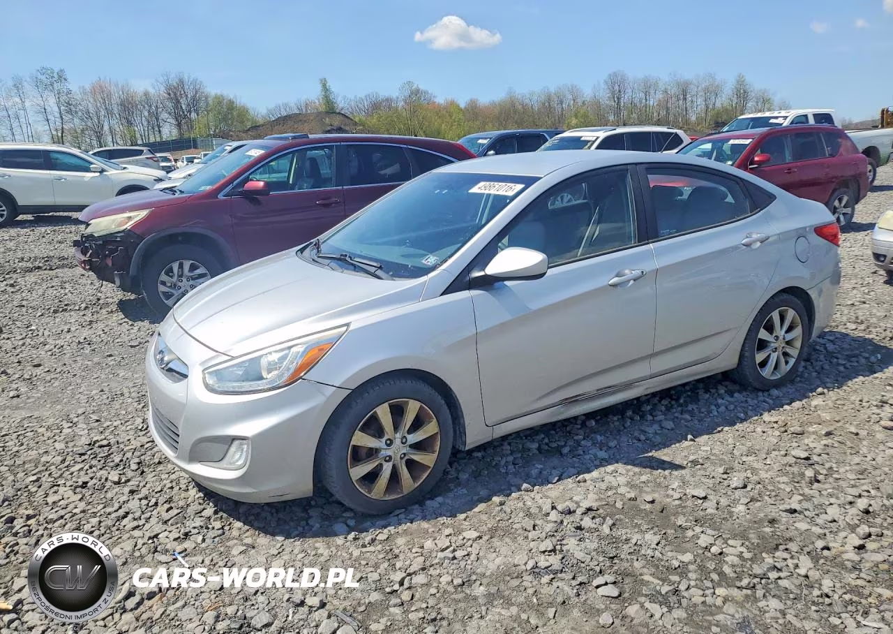 2014 Hyundai Accent Gls VIN:KMHCU4AE5EU612578 - 1