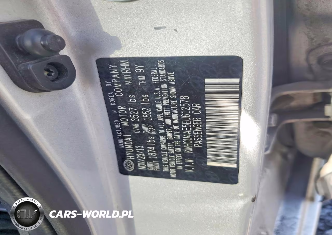 2014 Hyundai Accent Gls VIN:KMHCU4AE5EU612578 - 12