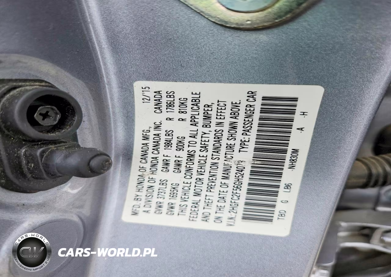 2016 Honda Civic Lx VIN:2HGFC2F56GH524079 - 12