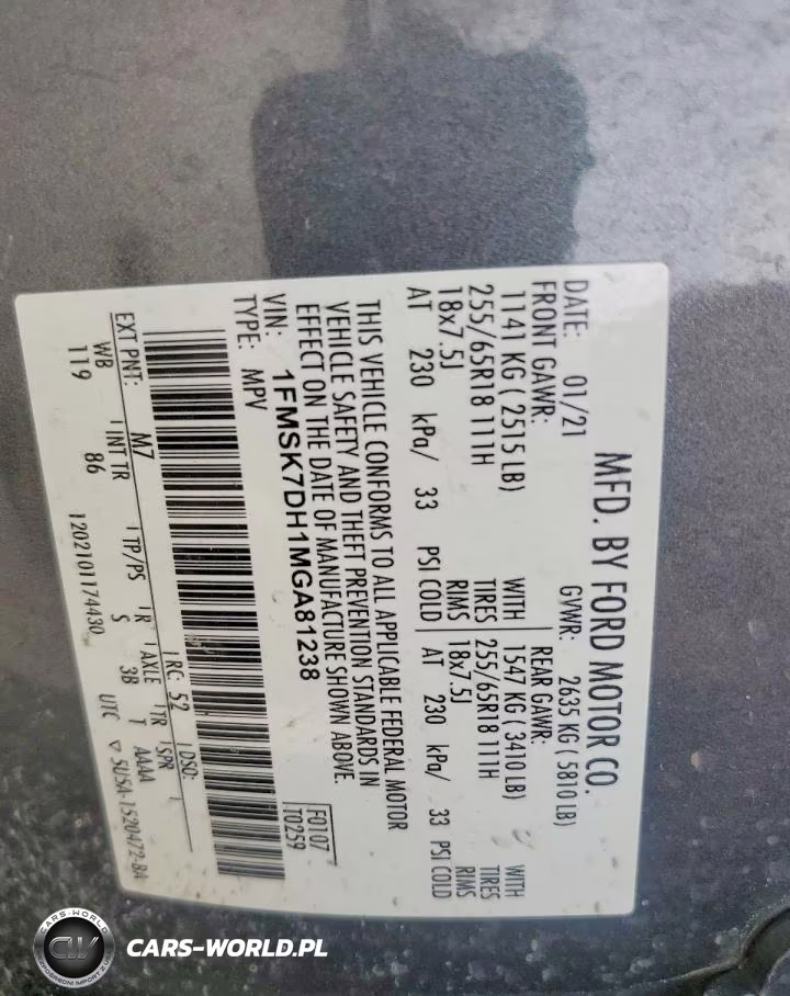 2021 Ford Explorer Xlt VIN:1FMSK7DH1MGA81238 - 13