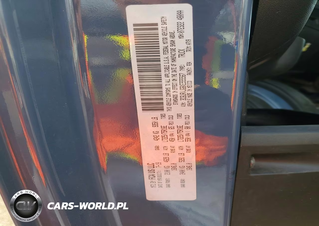 2019 Ram Promaster 3500 3500 High VIN:3C6URVJG6KE555567 - 12