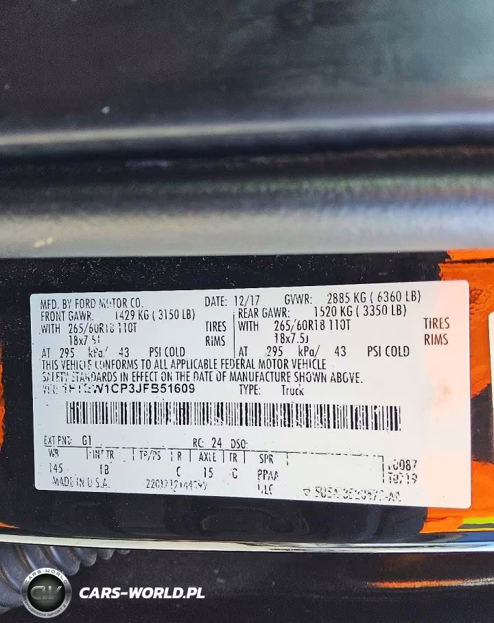 2018 Ford F150 Supercrew VIN:1FTEW1CP3JFB51609 - 13
