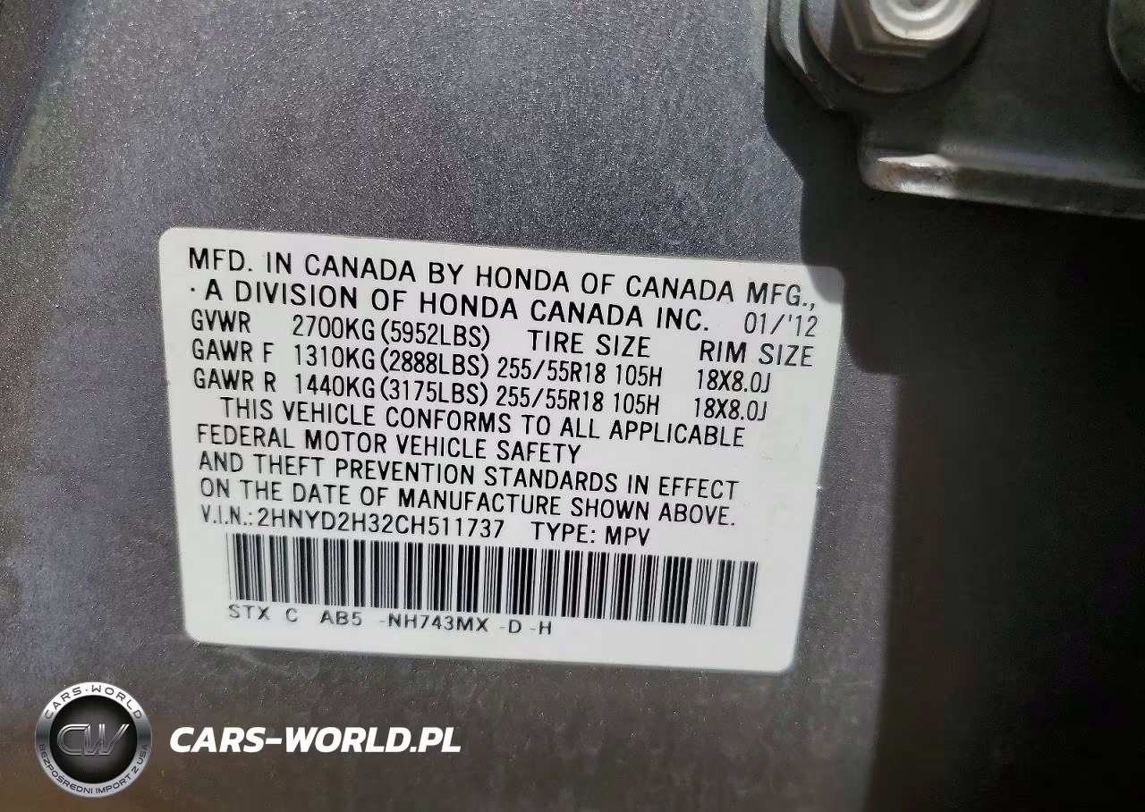 2012 Acura Mdx Technology VIN:2HNYD2H32CH511737 - 13