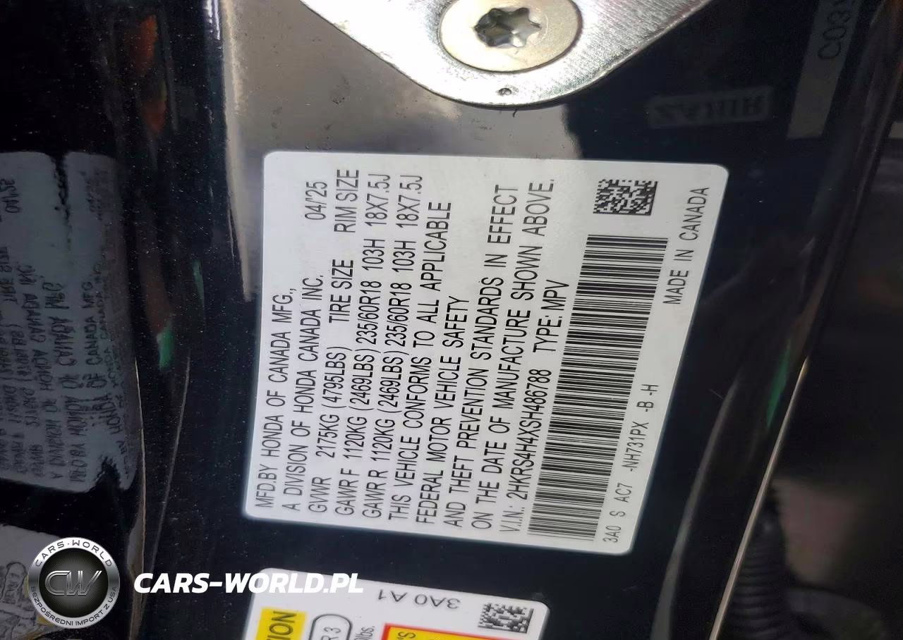 2025 Honda Cr-V Ex VIN:2HKRS4H4XSH486788 - 13