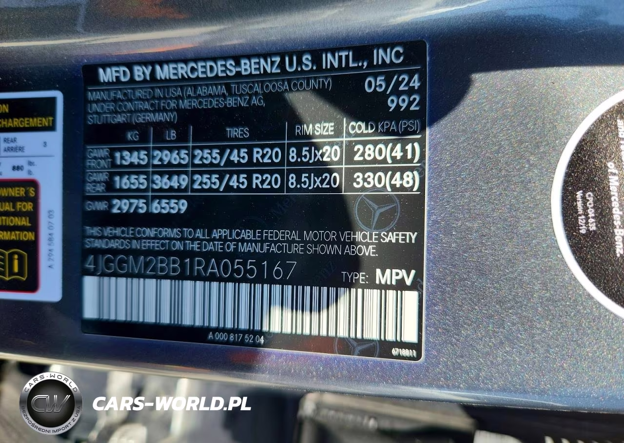 2024 Mercedes-Benz Eqe Suv 350+ VIN:4JGGM2BB1RA055167 - 12
