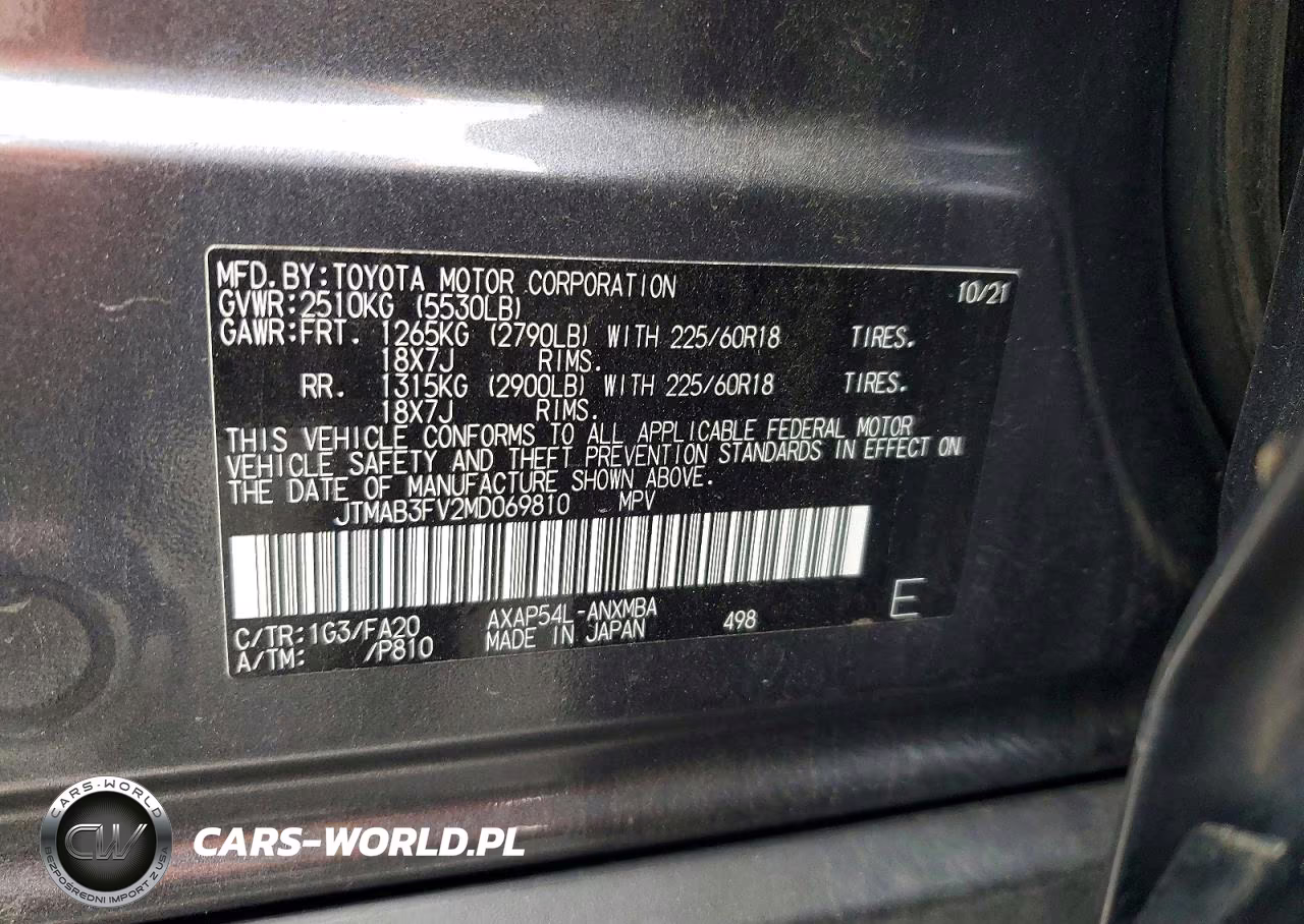 2021 Toyota Rav4 Prime Se VIN:JTMAB3FV2MD069810 - 12
